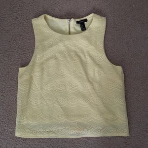 Forever21 Yellow Sleeveless Top